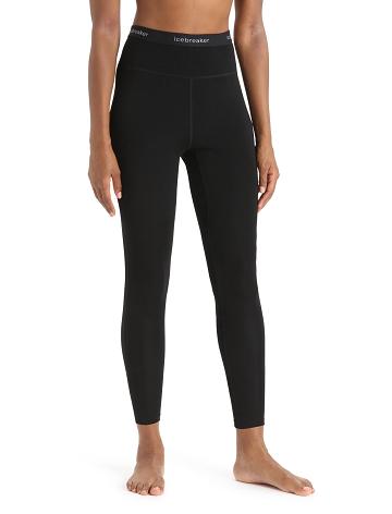 Women's Icebreaker 15.5 Merino Thermal Leggings Black | CA 1409AHKP